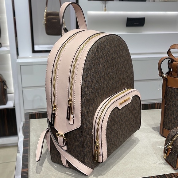 Michael Kors Backpack Bag Jaycee Md Backpack Powder Blush 35S2G8TB2B - Picture 3 of 16